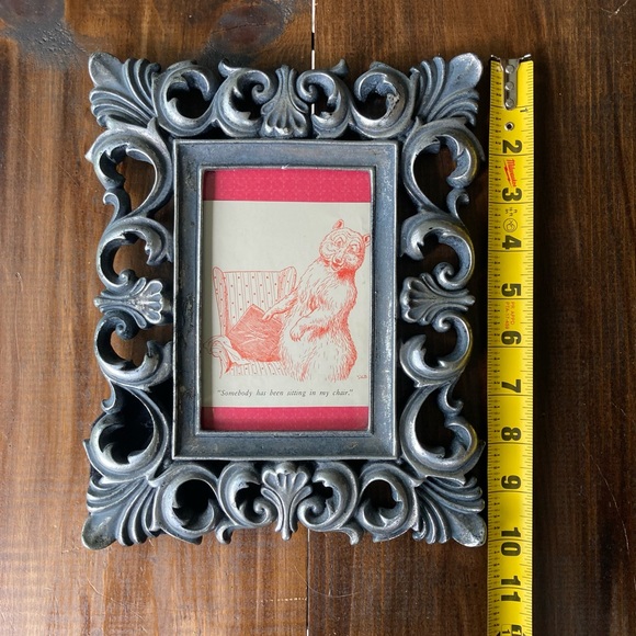 Ornate Metal Frame - Grand Luxe by Concepts w/ Vintage Book Art! One of a kind! - Picture 8 of 14